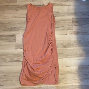 Pink Body-Con Ruched Dress